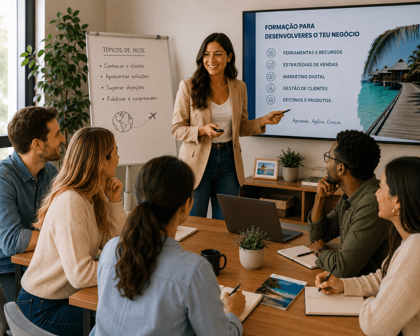 Sessão de formação para consultores de viagens